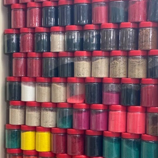 پودر مخمل .ابی.سرمه ای.زرشکی و...